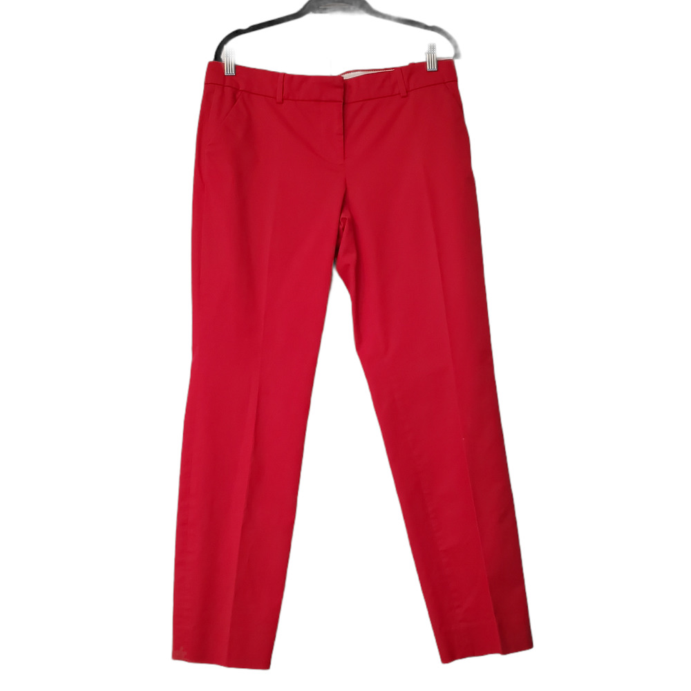 J. Crew Women's Cafe Capri Pant Size 6 Tall Coral
